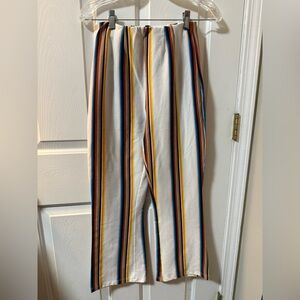 Free People Wayward Super Stretch  Striped Pull-On Flare Pants Women’s Size 4
